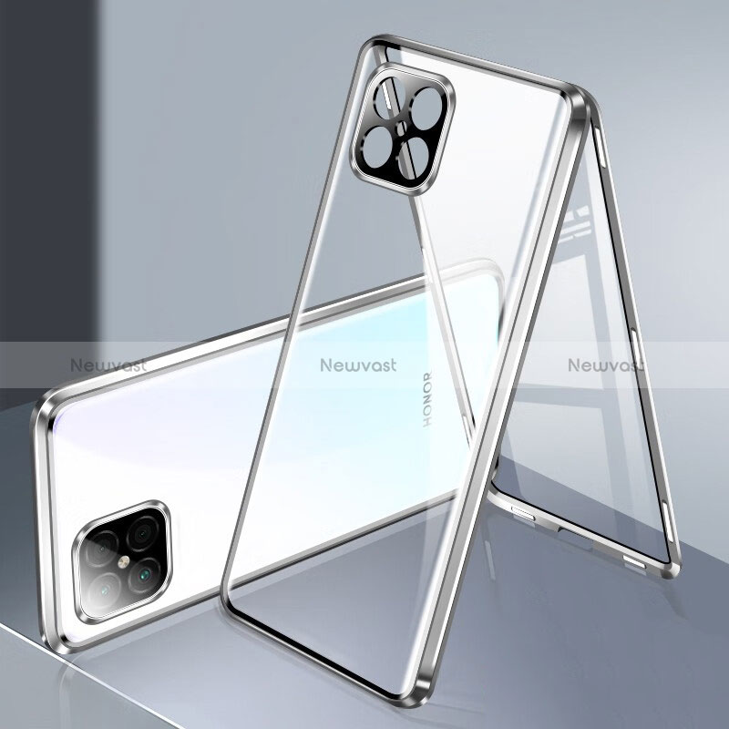 Luxury Aluminum Metal Frame Mirror Cover Case 360 Degrees for Huawei Nova 8 SE 4G