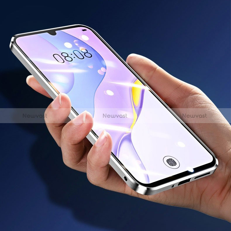 Luxury Aluminum Metal Frame Mirror Cover Case 360 Degrees for Huawei Nova 8 SE 4G