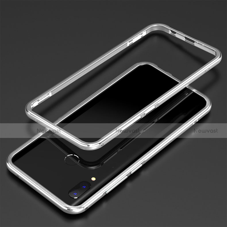 Luxury Aluminum Metal Frame Mirror Cover Case 360 Degrees for Huawei P Smart+ Plus