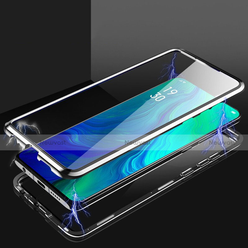 Luxury Aluminum Metal Frame Mirror Cover Case 360 Degrees for Huawei P20 Lite (2019)