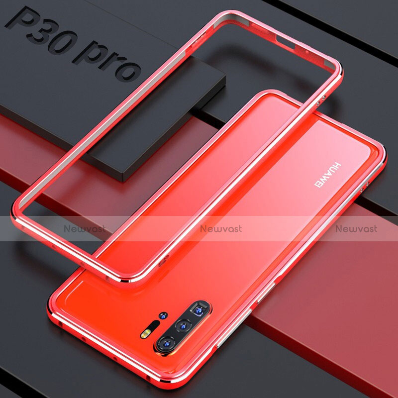 Luxury Aluminum Metal Frame Mirror Cover Case 360 Degrees for Huawei P30 Pro New Edition