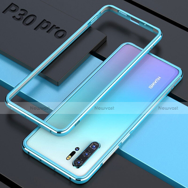 Luxury Aluminum Metal Frame Mirror Cover Case 360 Degrees for Huawei P30 Pro New Edition