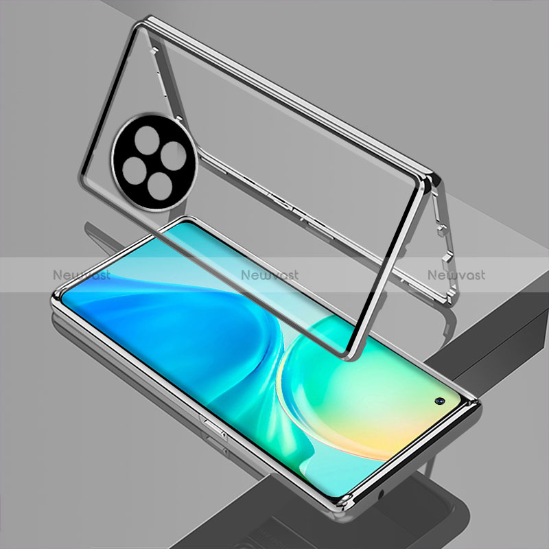 Luxury Aluminum Metal Frame Mirror Cover Case 360 Degrees for OnePlus 11 5G