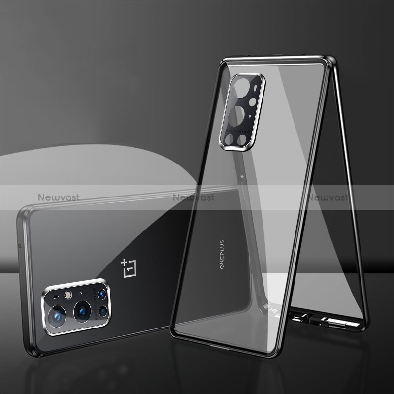 Luxury Aluminum Metal Frame Mirror Cover Case 360 Degrees for OnePlus 9 Pro 5G