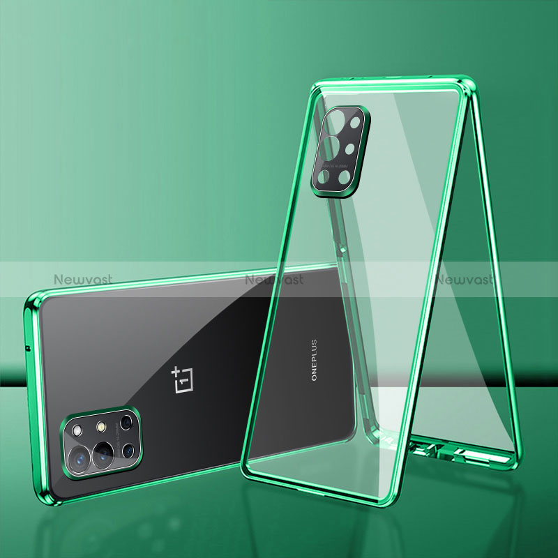 Luxury Aluminum Metal Frame Mirror Cover Case 360 Degrees for OnePlus 9R 5G