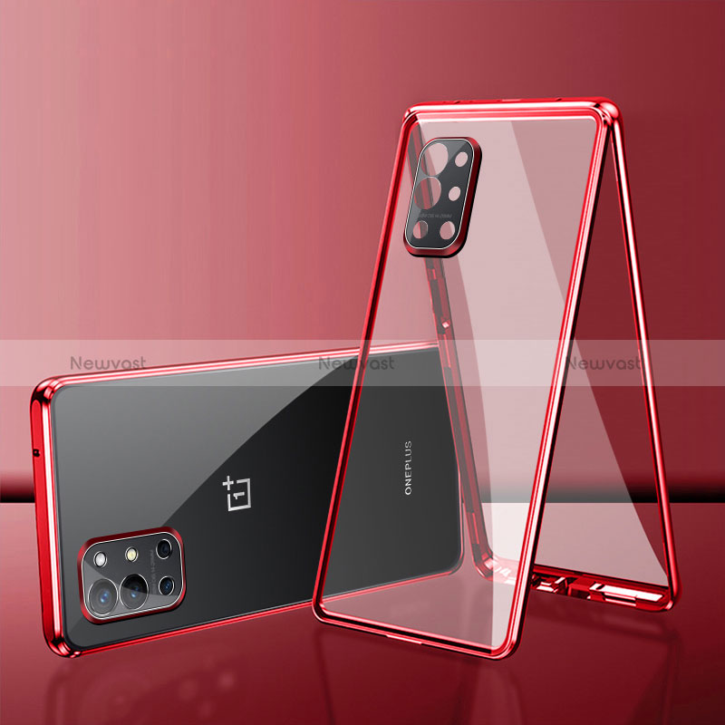 Luxury Aluminum Metal Frame Mirror Cover Case 360 Degrees for OnePlus 9RT 5G