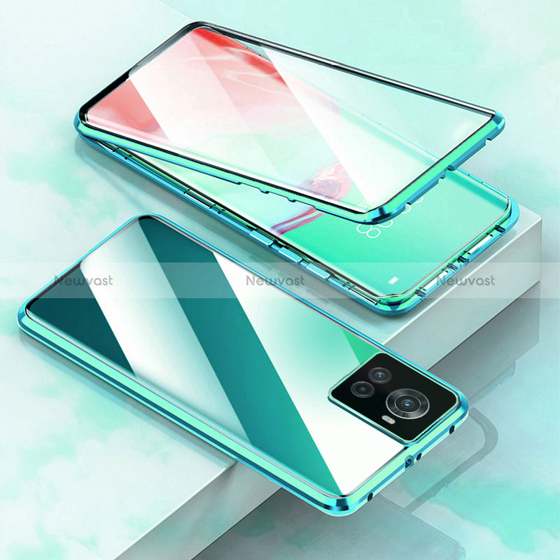 Luxury Aluminum Metal Frame Mirror Cover Case 360 Degrees for OnePlus Ace 5G