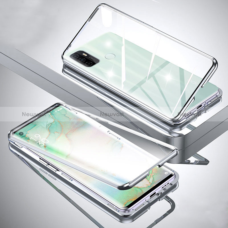 Luxury Aluminum Metal Frame Mirror Cover Case 360 Degrees for Oppo