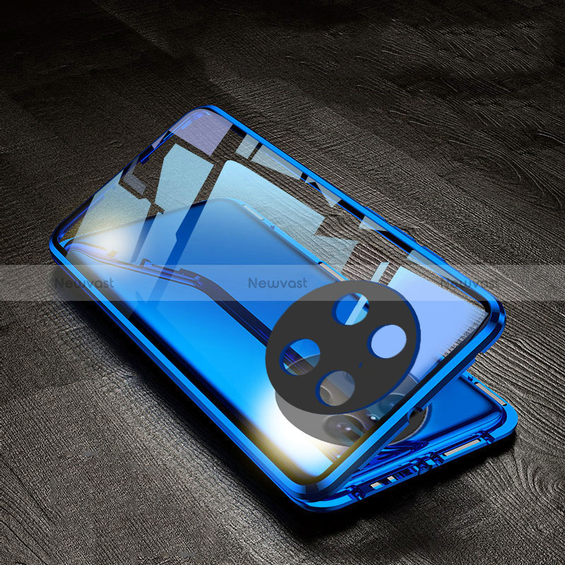 Luxury Aluminum Metal Frame Mirror Cover Case 360 Degrees for Oppo A2 Pro 5G