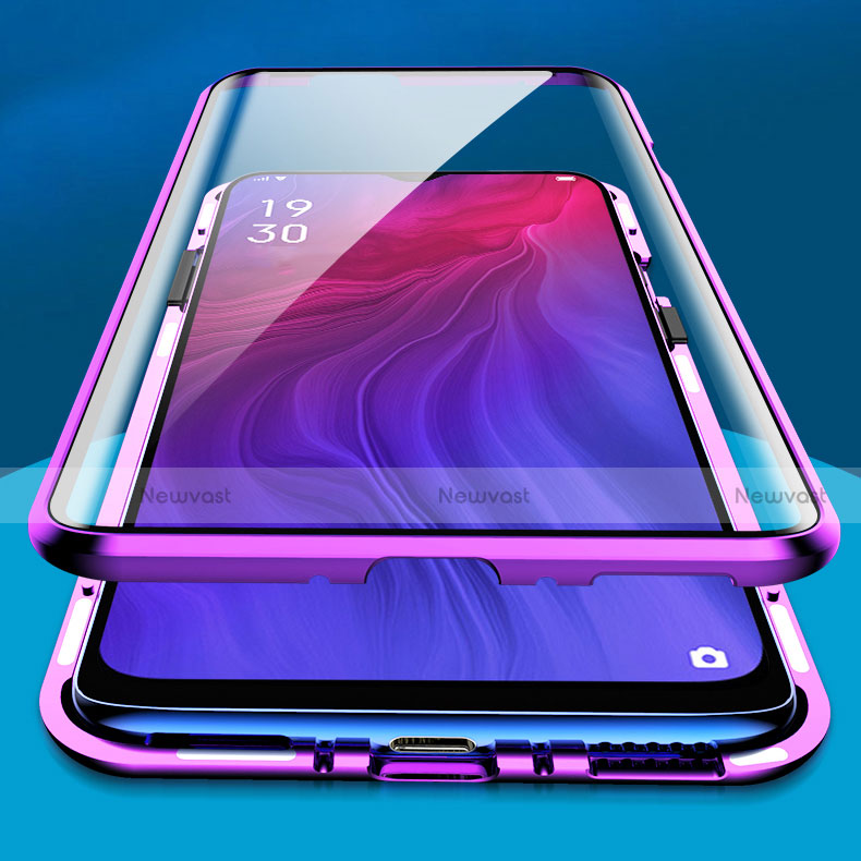 Luxury Aluminum Metal Frame Mirror Cover Case 360 Degrees for Oppo Reno Z