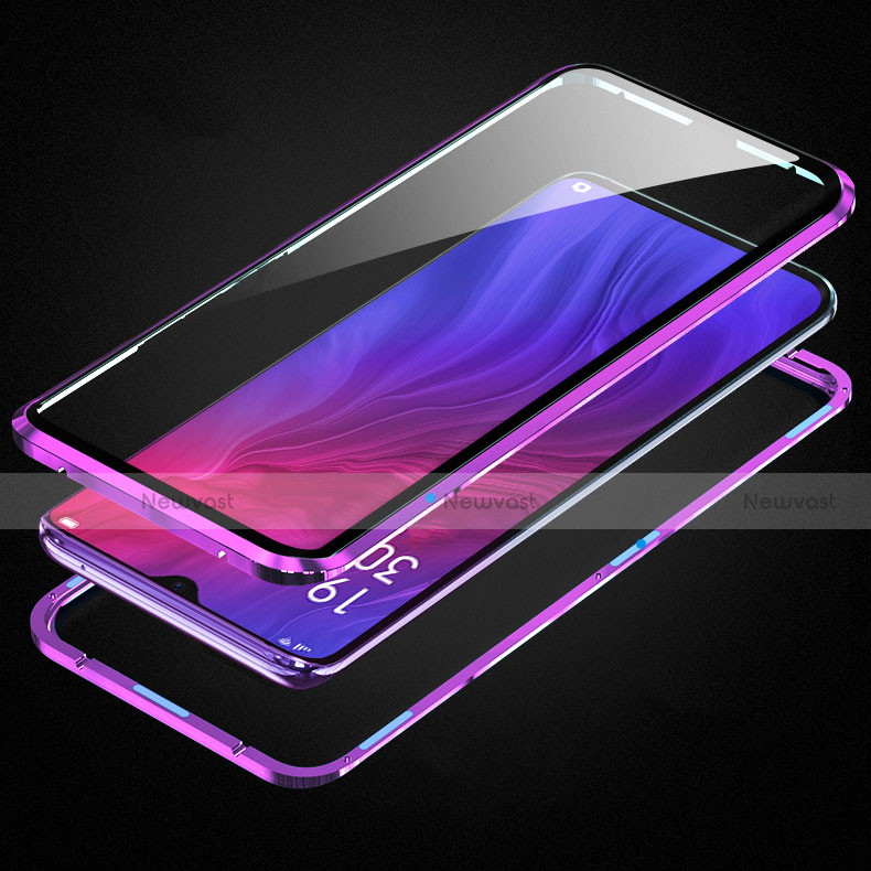 Luxury Aluminum Metal Frame Mirror Cover Case 360 Degrees for Oppo Reno Z