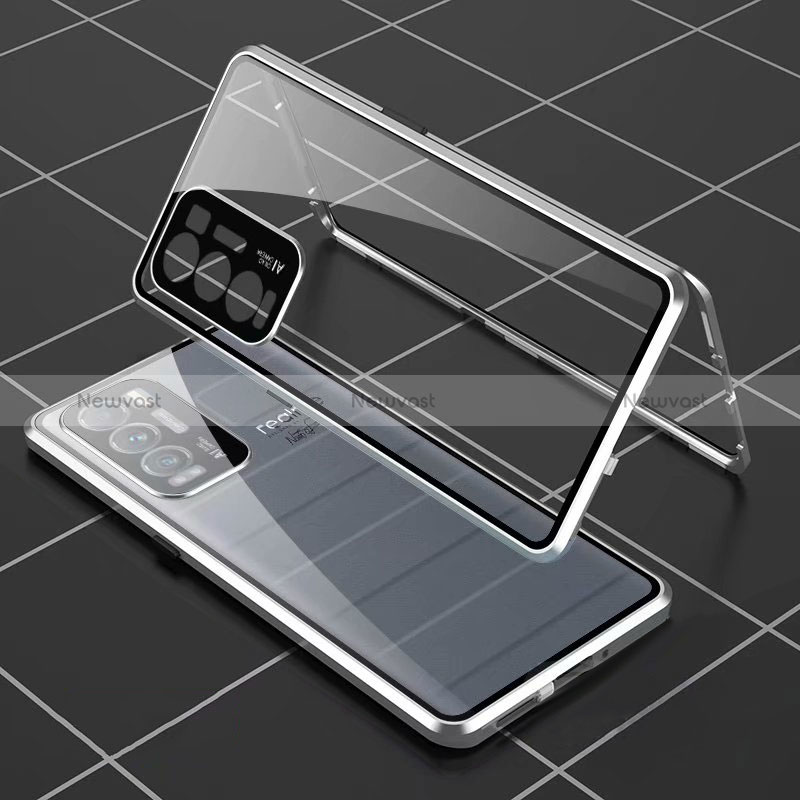 Luxury Aluminum Metal Frame Mirror Cover Case 360 Degrees for Realme GT Master Explorer 5G