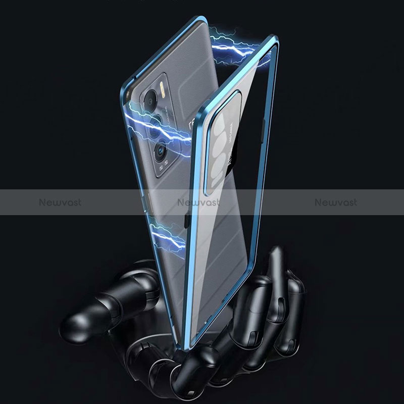 Luxury Aluminum Metal Frame Mirror Cover Case 360 Degrees for Realme GT Master Explorer 5G