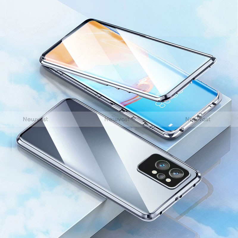 Luxury Aluminum Metal Frame Mirror Cover Case 360 Degrees for Realme GT Neo2 5G