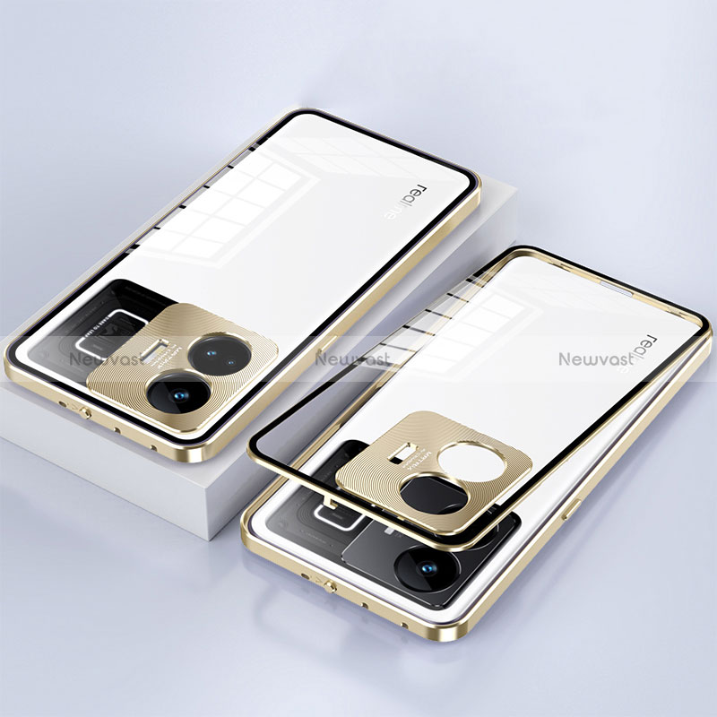 Luxury Aluminum Metal Frame Mirror Cover Case 360 Degrees for Realme GT Neo5 240W 5G