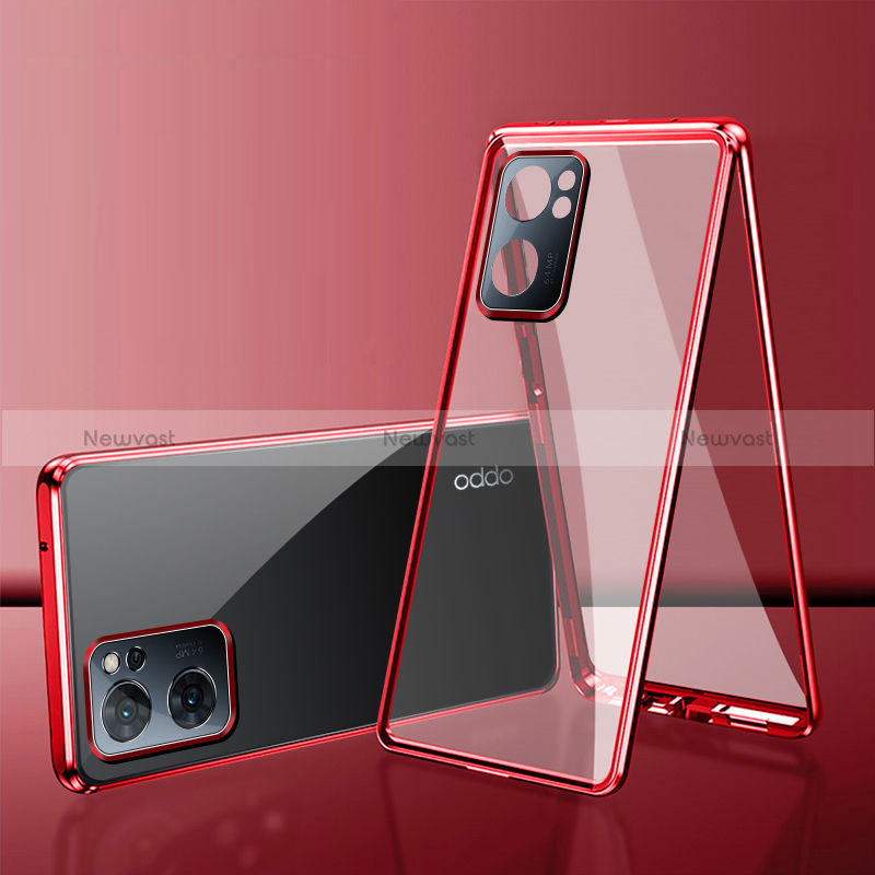 Luxury Aluminum Metal Frame Mirror Cover Case 360 Degrees for Realme Narzo 50 5G