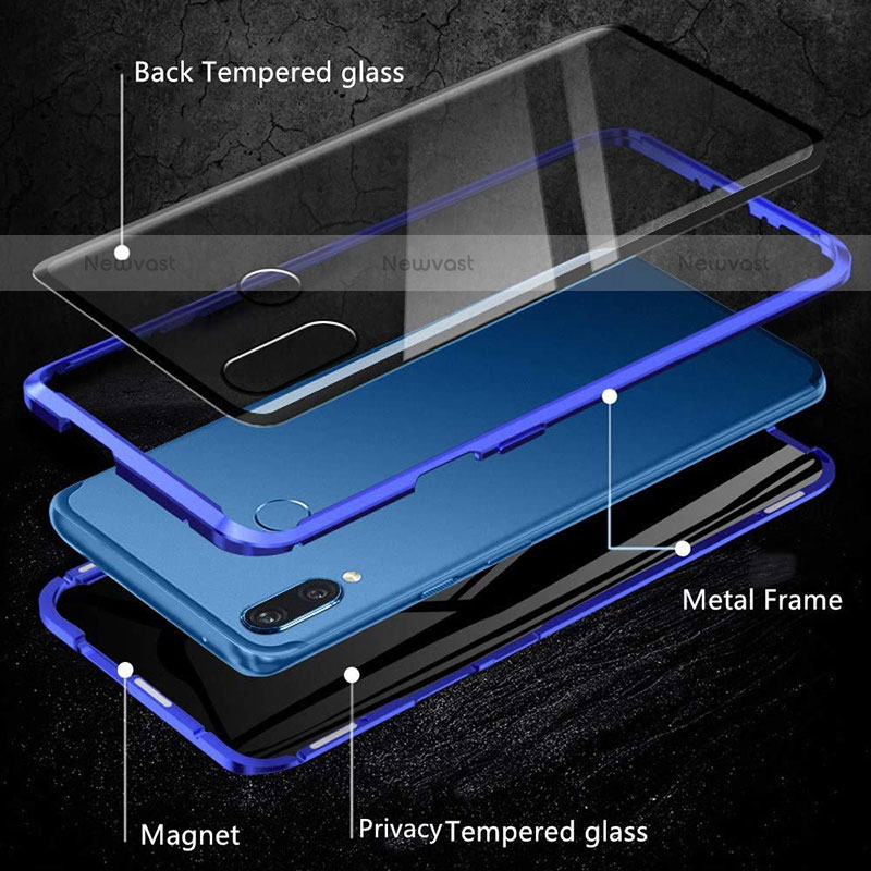 Luxury Aluminum Metal Frame Mirror Cover Case 360 Degrees for Samsung Galaxy A20