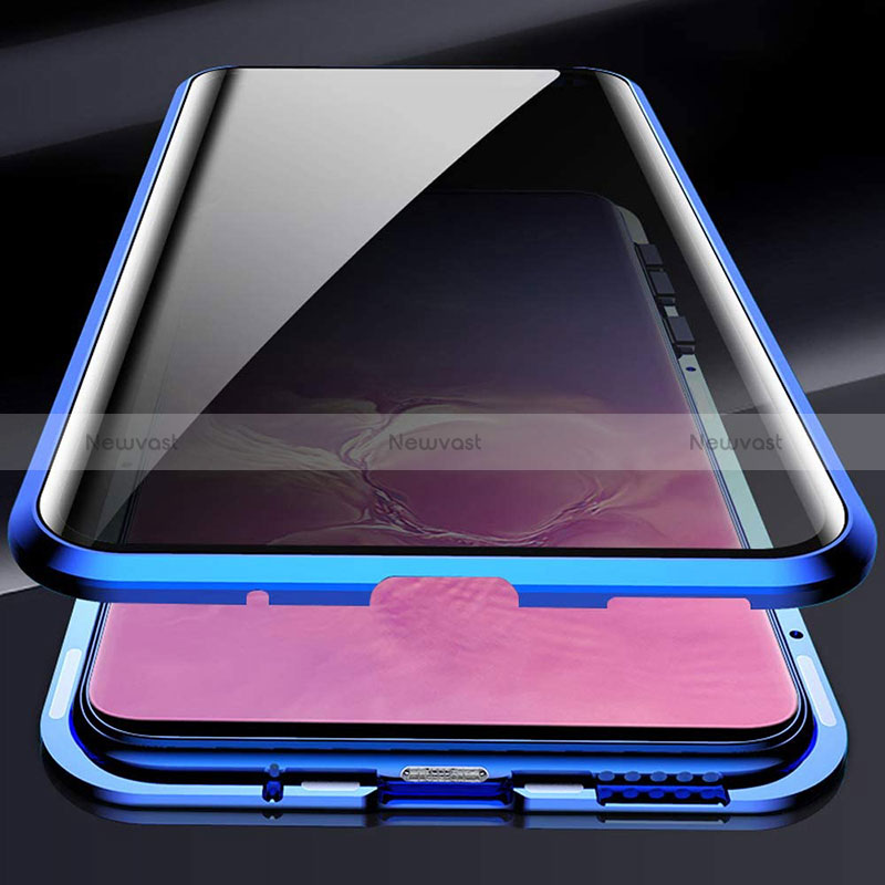 Luxury Aluminum Metal Frame Mirror Cover Case 360 Degrees for Samsung Galaxy M10S