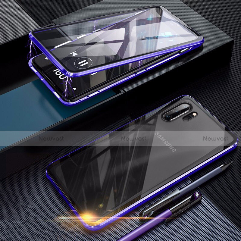 Luxury Aluminum Metal Frame Mirror Cover Case 360 Degrees for Samsung Galaxy Note 10 Plus