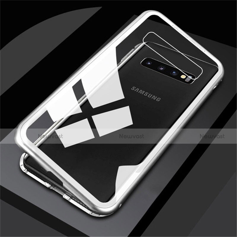 Luxury Aluminum Metal Frame Mirror Cover Case 360 Degrees for Samsung Galaxy S10 Plus