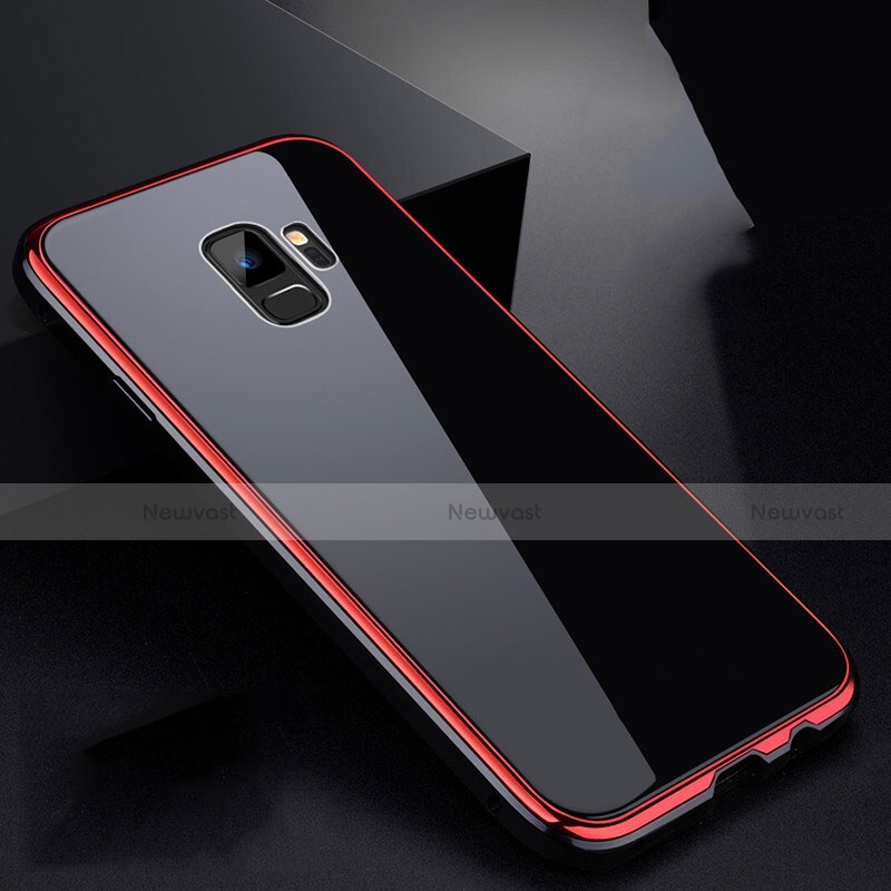 Luxury Aluminum Metal Frame Mirror Cover Case 360 Degrees for Samsung Galaxy S9