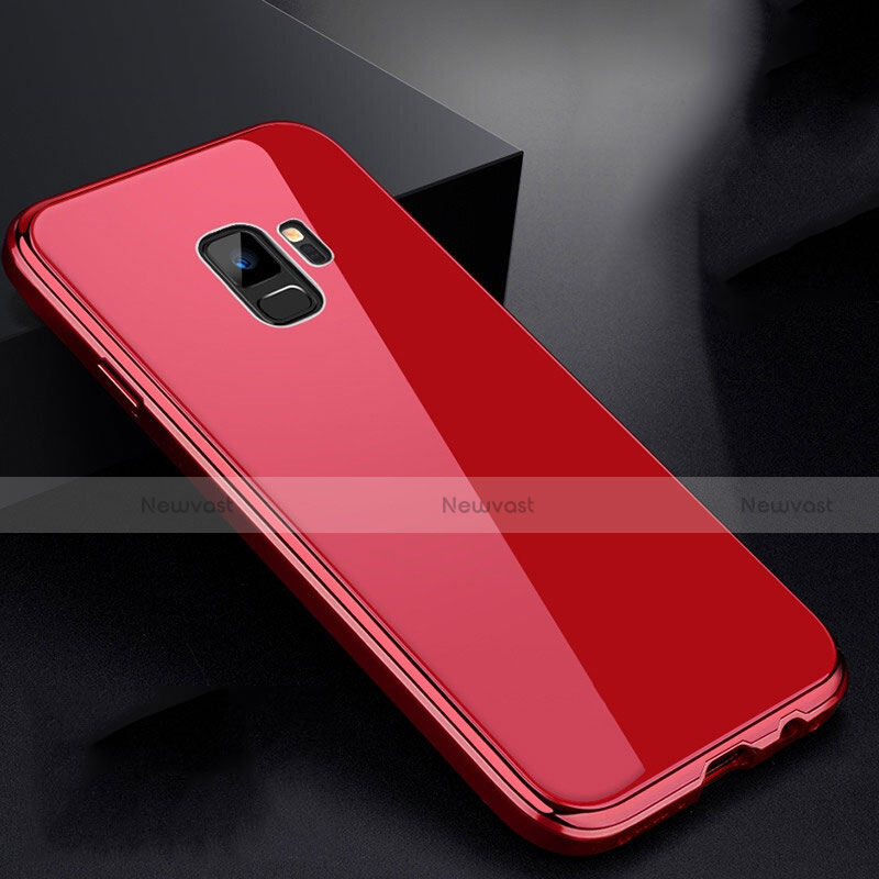 Luxury Aluminum Metal Frame Mirror Cover Case 360 Degrees for Samsung Galaxy S9