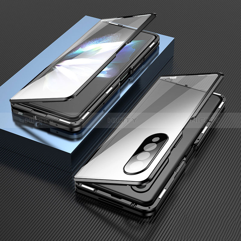 Luxury Aluminum Metal Frame Mirror Cover Case 360 Degrees for Samsung Galaxy Z Fold4 5G