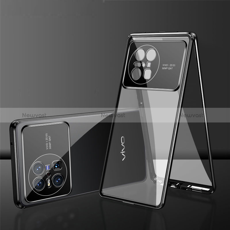 Luxury Aluminum Metal Frame Mirror Cover Case 360 Degrees for Vivo X Note