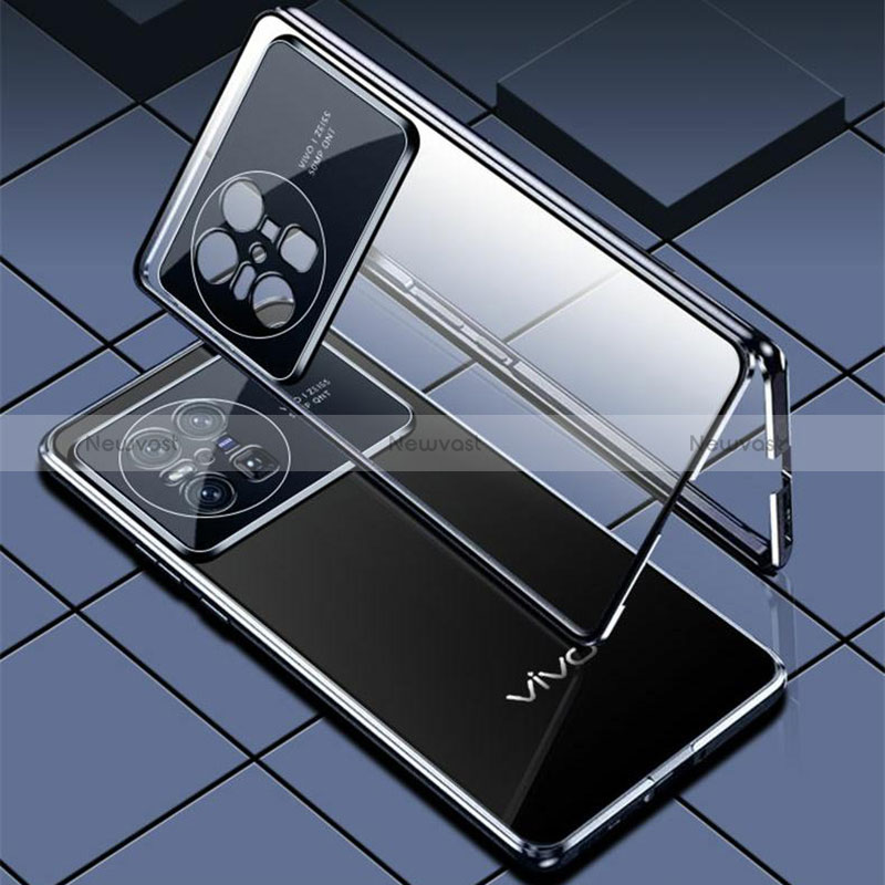 Luxury Aluminum Metal Frame Mirror Cover Case 360 Degrees for Vivo X Note