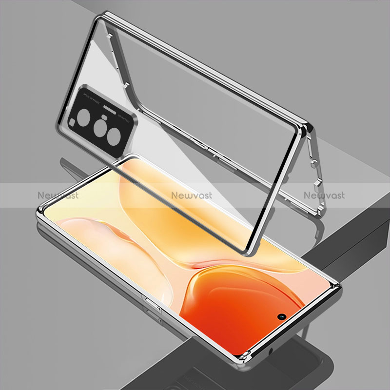 Luxury Aluminum Metal Frame Mirror Cover Case 360 Degrees for Vivo X70t