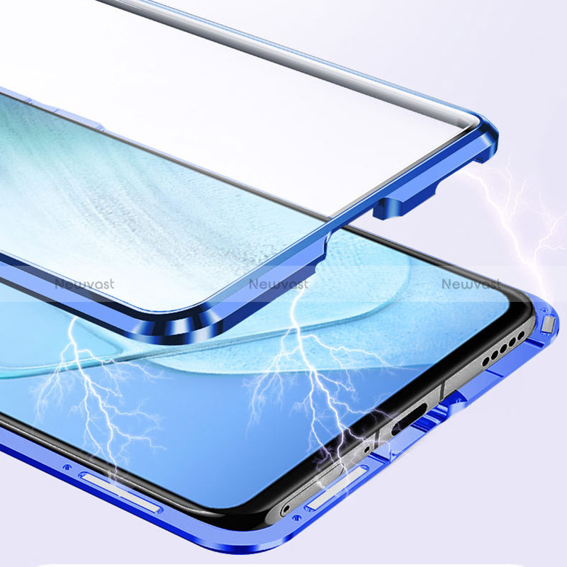 Luxury Aluminum Metal Frame Mirror Cover Case 360 Degrees for Vivo X80 Pro 5G