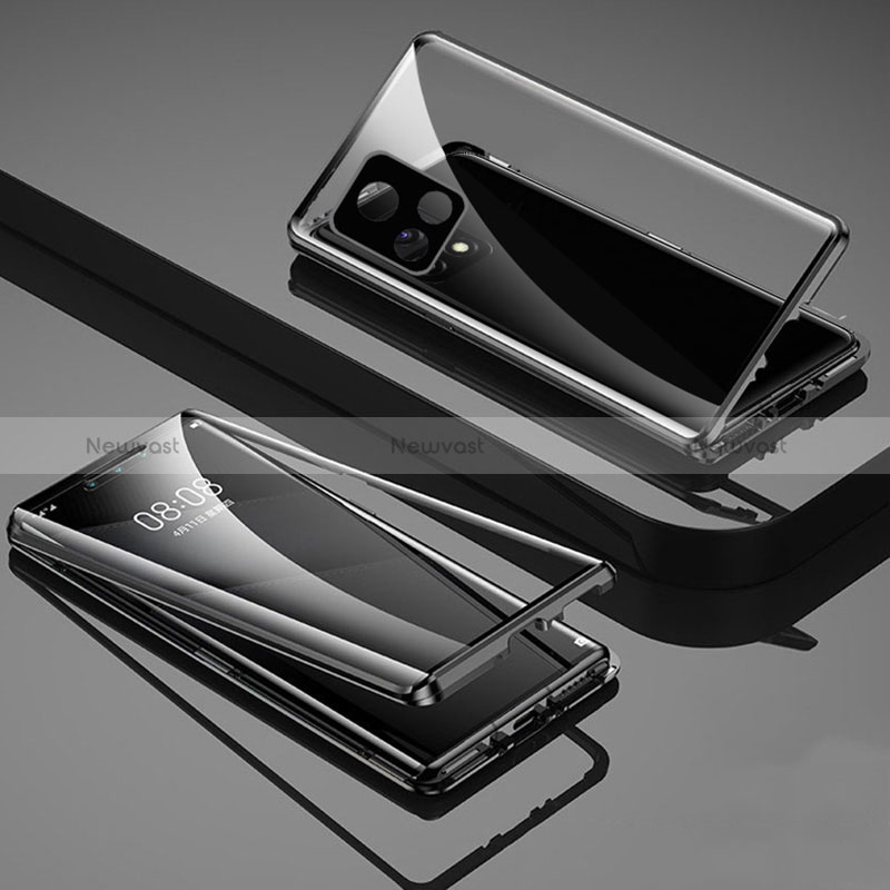 Luxury Aluminum Metal Frame Mirror Cover Case 360 Degrees for Vivo Y31s 5G