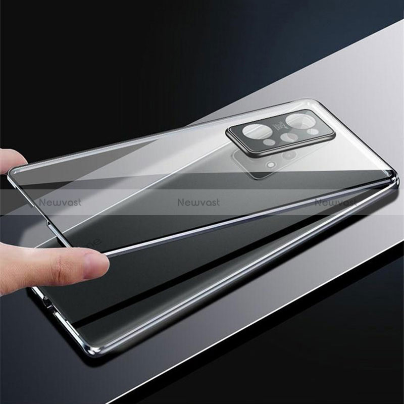 Luxury Aluminum Metal Frame Mirror Cover Case 360 Degrees for Vivo Y55s 5G