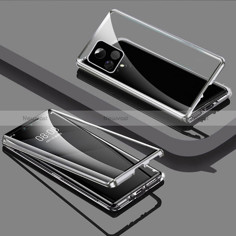 Luxury Aluminum Metal Frame Mirror Cover Case 360 Degrees for Vivo Y72 India