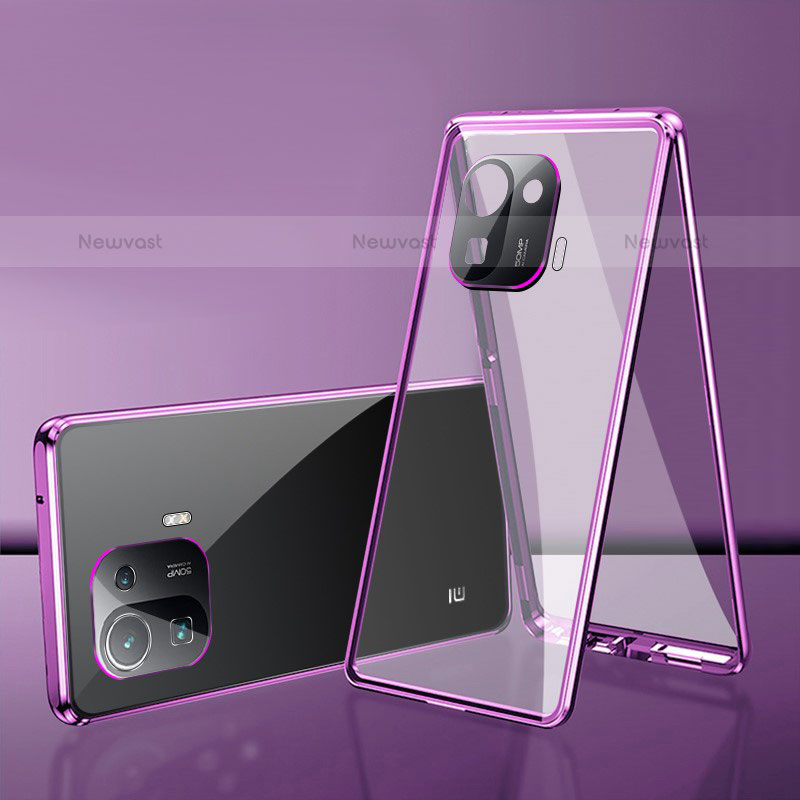 Luxury Aluminum Metal Frame Mirror Cover Case 360 Degrees for Xiaomi Mi 11 Pro 5G