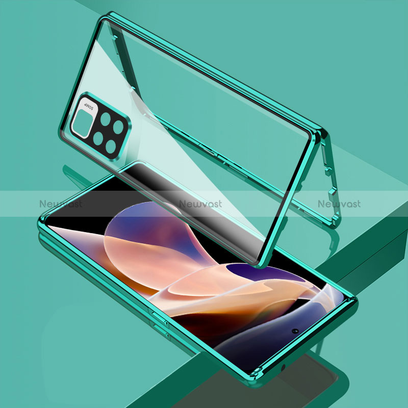 Luxury Aluminum Metal Frame Mirror Cover Case 360 Degrees for Xiaomi Mi 11i 5G (2022)