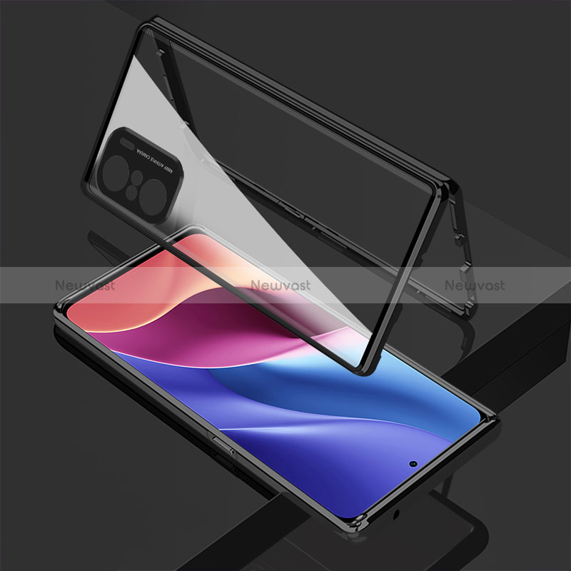 Luxury Aluminum Metal Frame Mirror Cover Case 360 Degrees for Xiaomi Mi 11i 5G