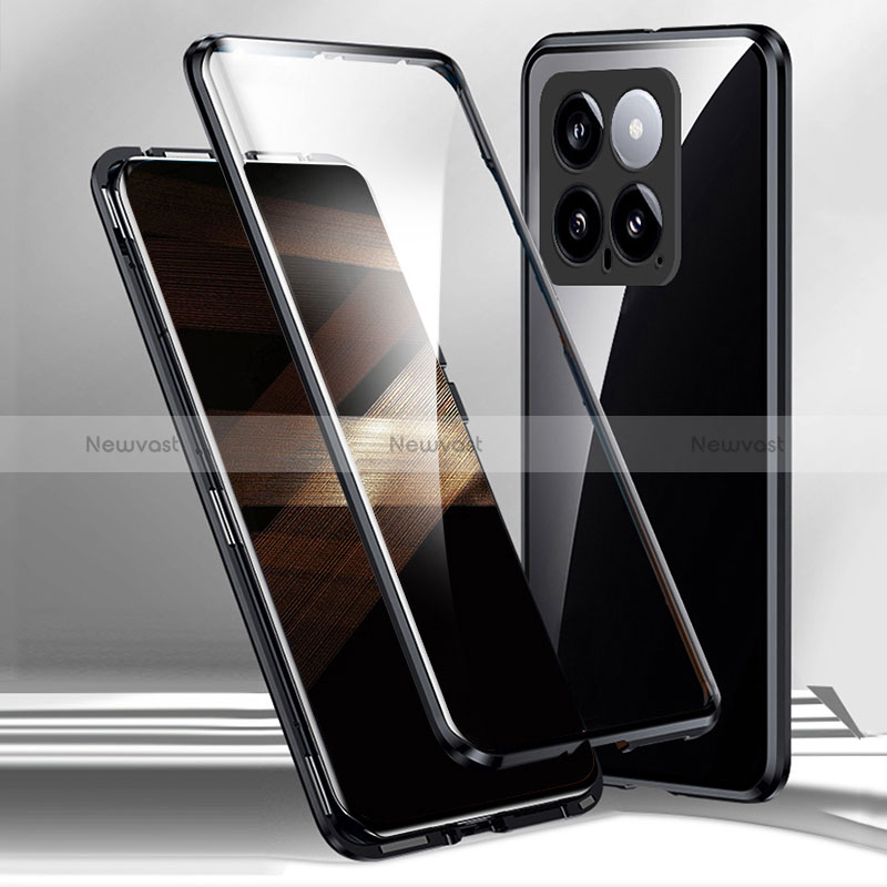 Luxury Aluminum Metal Frame Mirror Cover Case 360 Degrees for Xiaomi Mi 14 5G