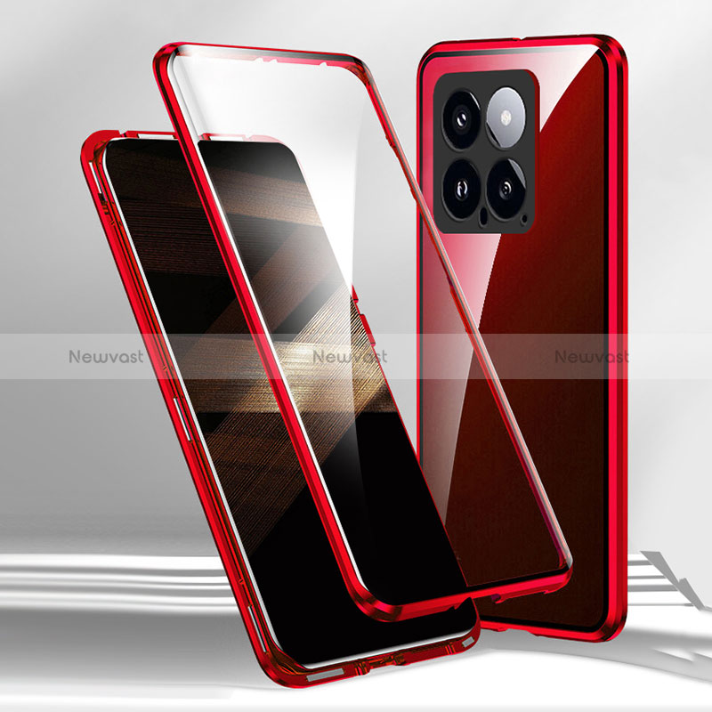 Luxury Aluminum Metal Frame Mirror Cover Case 360 Degrees for Xiaomi Mi 14 5G