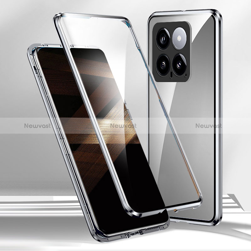 Luxury Aluminum Metal Frame Mirror Cover Case 360 Degrees for Xiaomi Mi 14 5G