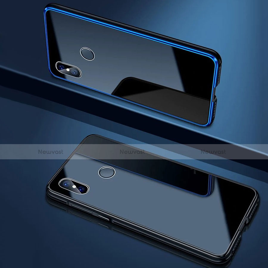 Luxury Aluminum Metal Frame Mirror Cover Case 360 Degrees for Xiaomi Mi 8