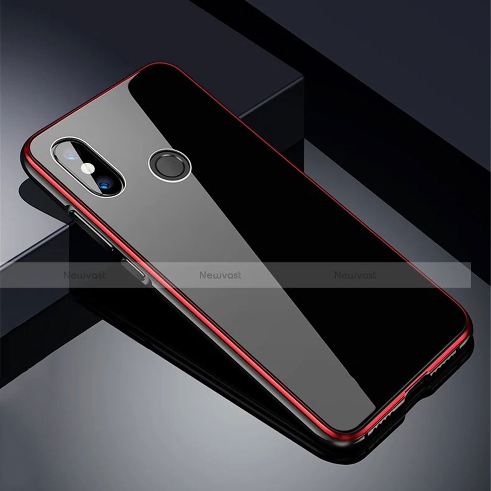 Luxury Aluminum Metal Frame Mirror Cover Case 360 Degrees for Xiaomi Mi 8