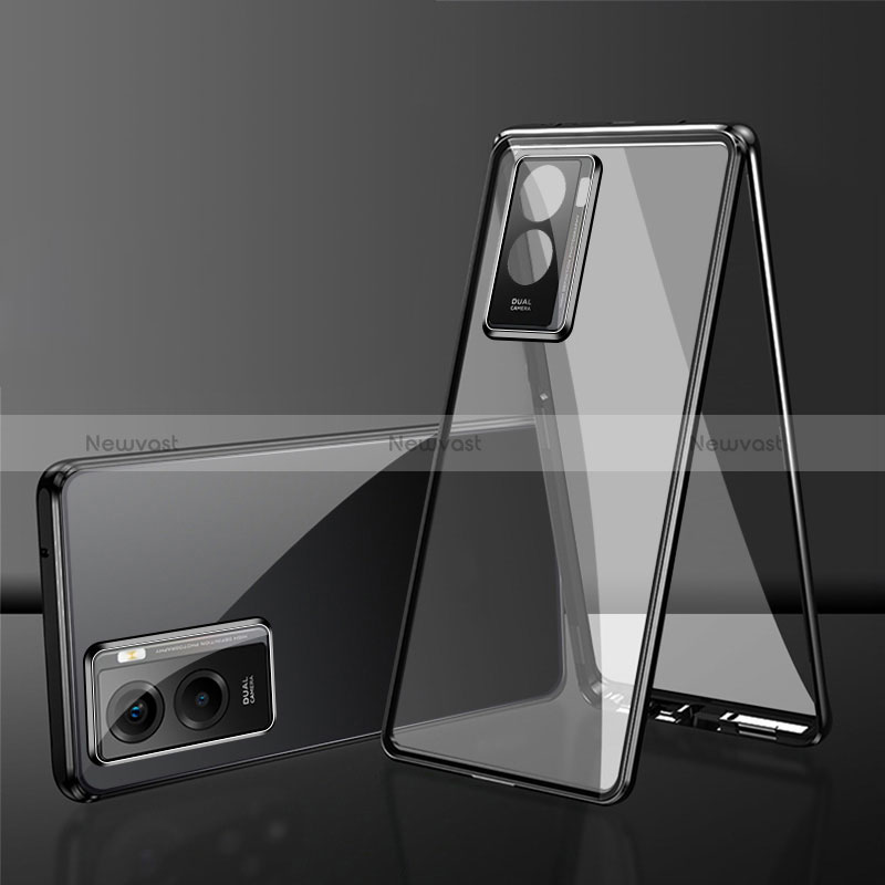 Luxury Aluminum Metal Frame Mirror Cover Case 360 Degrees for Xiaomi Poco C50