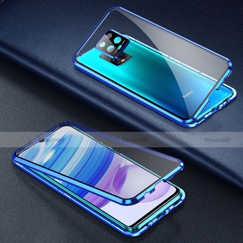 Luxury Aluminum Metal Frame Mirror Cover Case 360 Degrees for Xiaomi Redmi 10X 5G