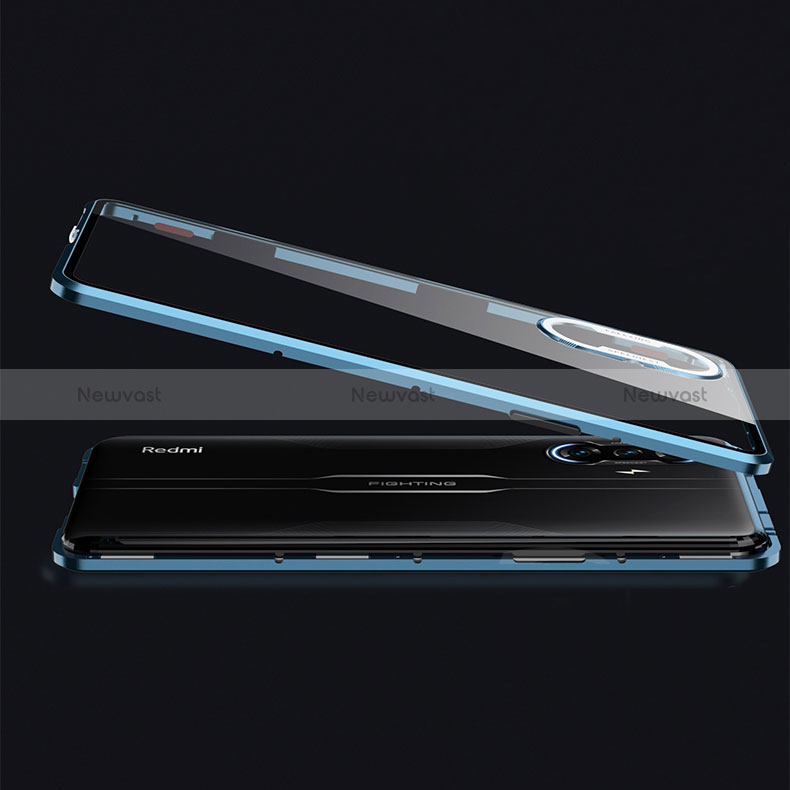 Luxury Aluminum Metal Frame Mirror Cover Case 360 Degrees for Xiaomi Redmi K40 Gaming 5G