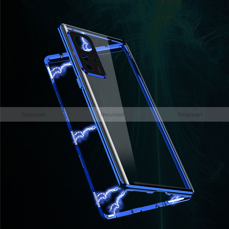 Luxury Aluminum Metal Frame Mirror Cover Case 360 Degrees for Xiaomi Redmi K50 Ultra 5G