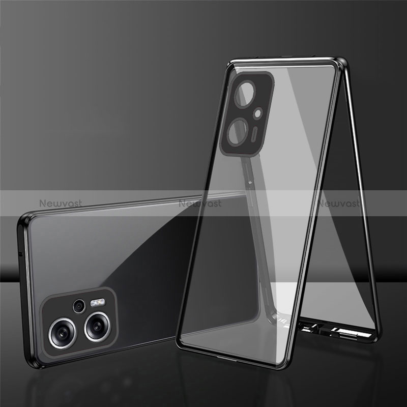 Luxury Aluminum Metal Frame Mirror Cover Case 360 Degrees for Xiaomi Redmi K50i 5G