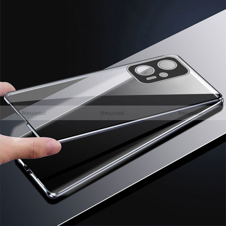 Luxury Aluminum Metal Frame Mirror Cover Case 360 Degrees for Xiaomi Redmi K50i 5G