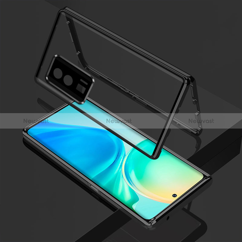 Luxury Aluminum Metal Frame Mirror Cover Case 360 Degrees for Xiaomi Redmi K60 5G