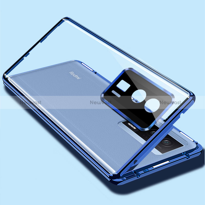 Luxury Aluminum Metal Frame Mirror Cover Case 360 Degrees for Xiaomi Redmi K60 5G